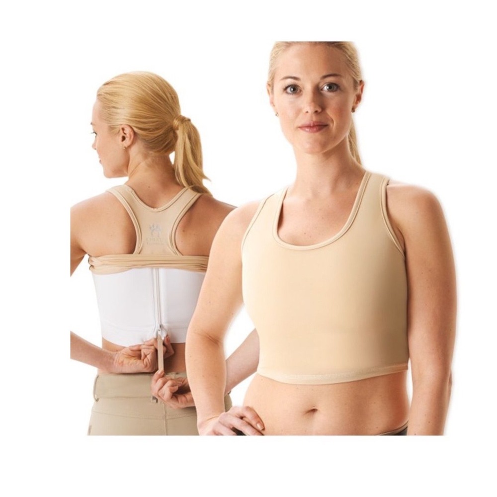 Cheata Equestrian Trotter Ultimate Compression Sports Bra Nude 3XL NWT